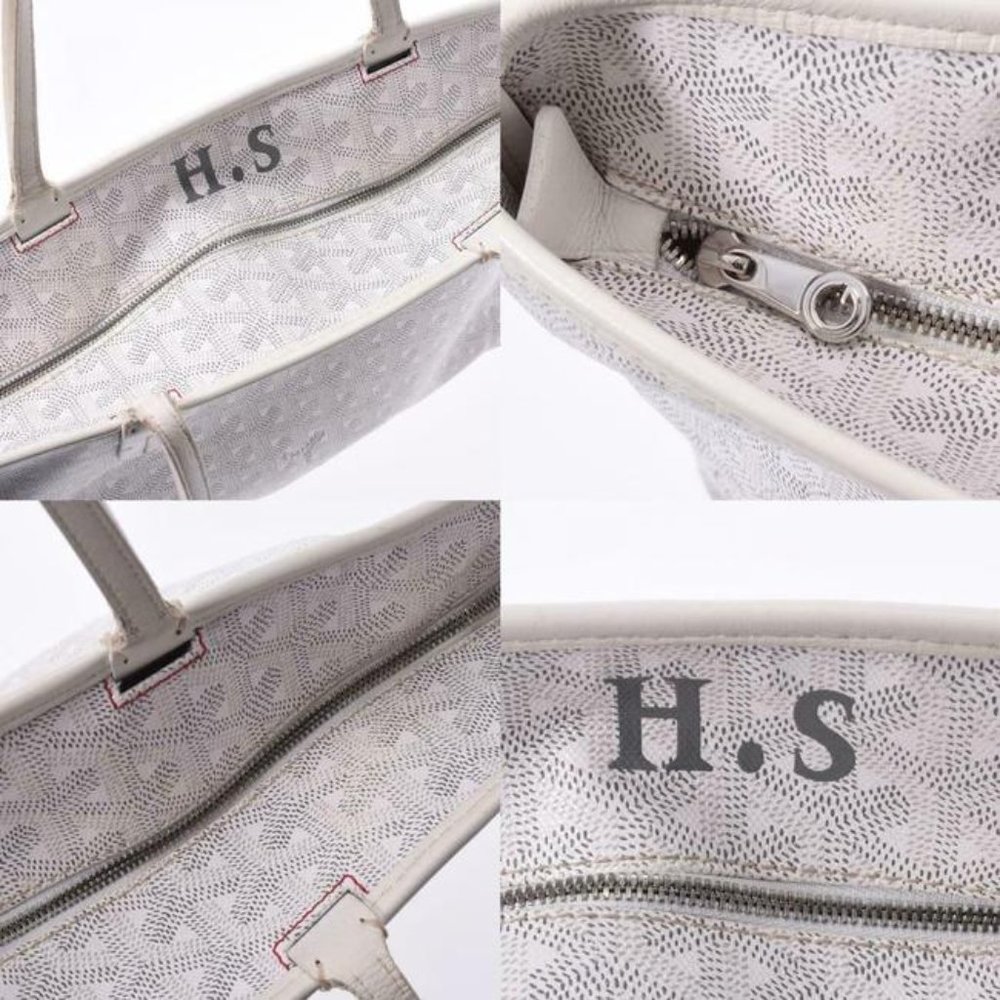 Goyard Goyardine Artois Pm White Coated Canvas Tote - Picture 10 of 13